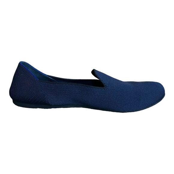 Rothy's The Loafer Classic Navy Knit Fabric Slip On Flats Women’s 7.7 - Picture 2 of 9